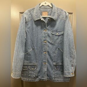 Lauren Jeans Company Button Front Denim Jacket Size 2X